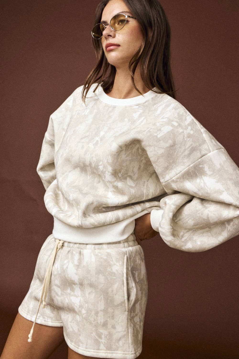 Papermoon - Wholesale Activewear Set - Women's - PX50791 - Woodland Camo Crewneck Set4