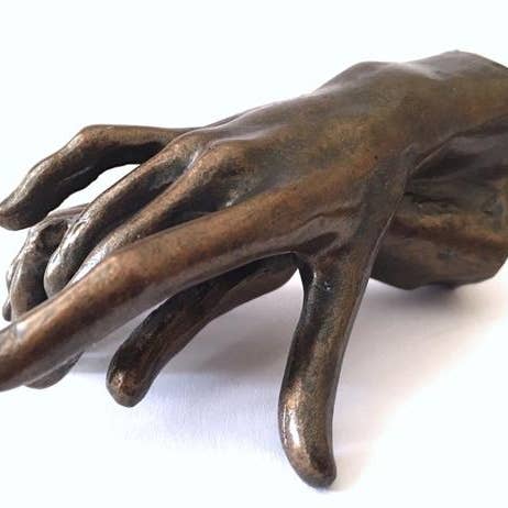 Two Holding Hands Small Statue by Rodin 3.75L for wholesale by Museum Wholesale Inc