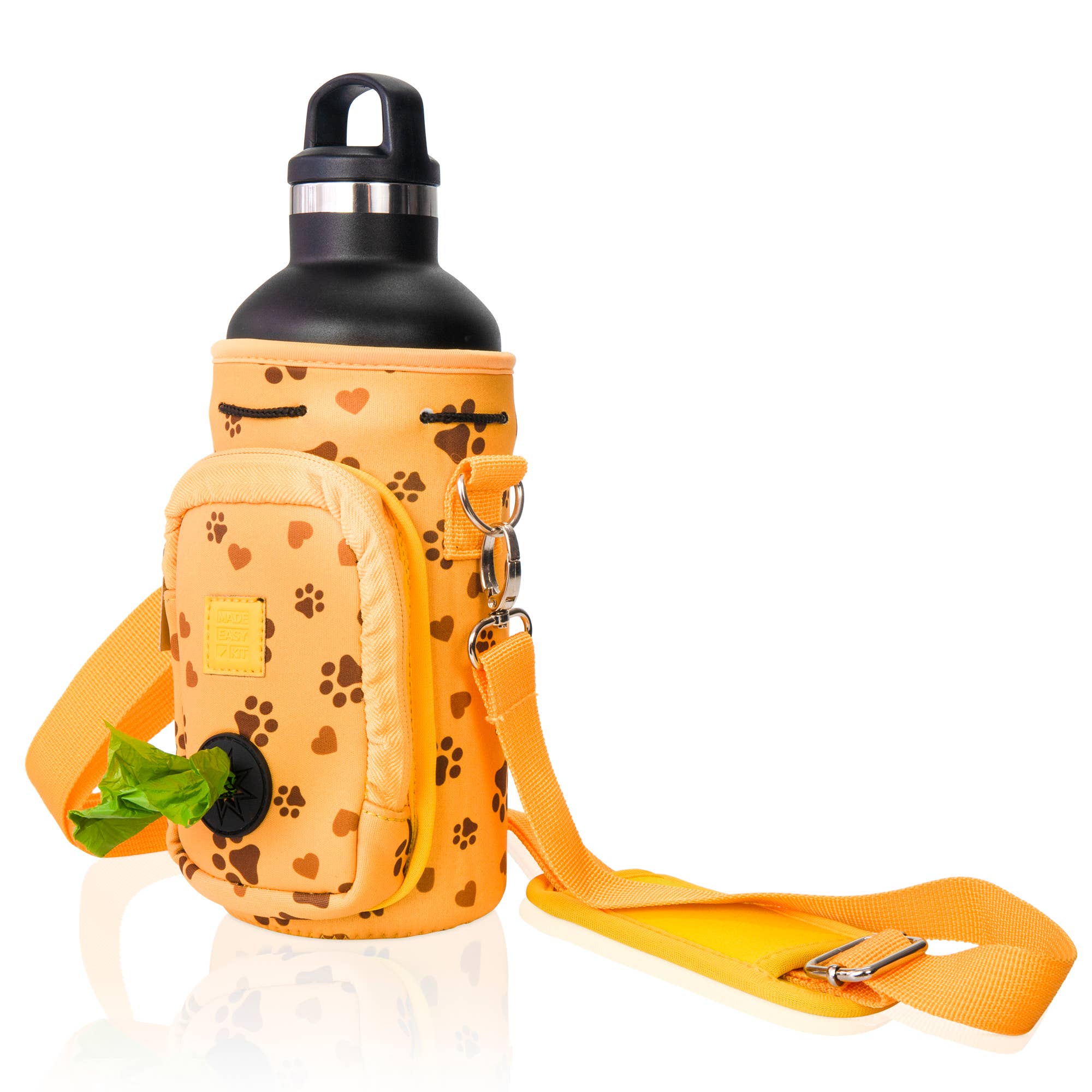 MADE EASY KIT – Suporte para garrafas/garrafeira por atacado – Kit fácil de transportar garrafa de água com bolso para saco de cocô de cachorro71