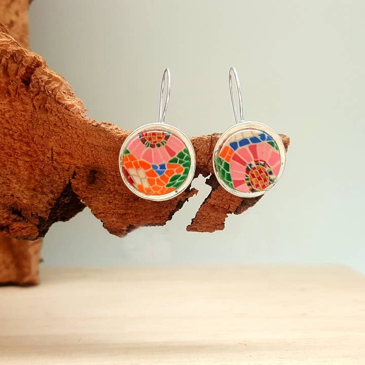 PASTACUITA – Engroshandel Hængeøreringe og creoløreringe – Modernistiske runde kroge øreringe, „Barcelona“ stil8