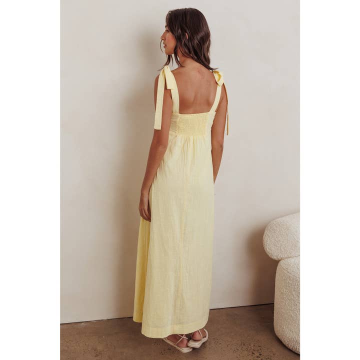 One and Only Collective - Wholesale Dress - Women's - SHOULDER STRAP WOVEN MAXI DRESS