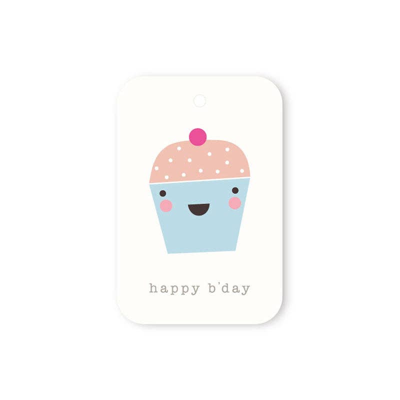 Elly Oak - Wholesale Gift tag - CUPCAKE TAG