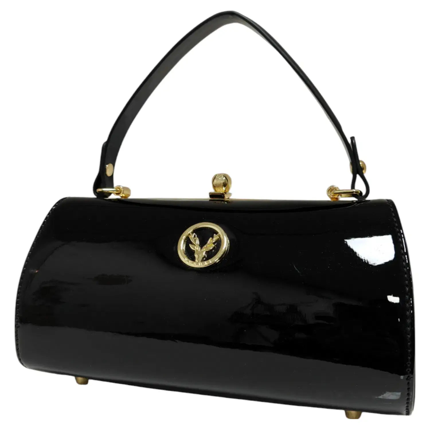 Superbia - Wholesale Top Handle Bag - Women's - Small Clasp Opening Patent Top Handle Bag Party EveningA96080