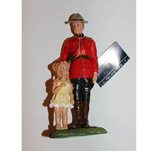 RCMP Officer and Girl Standing for wholesale by Natures Window