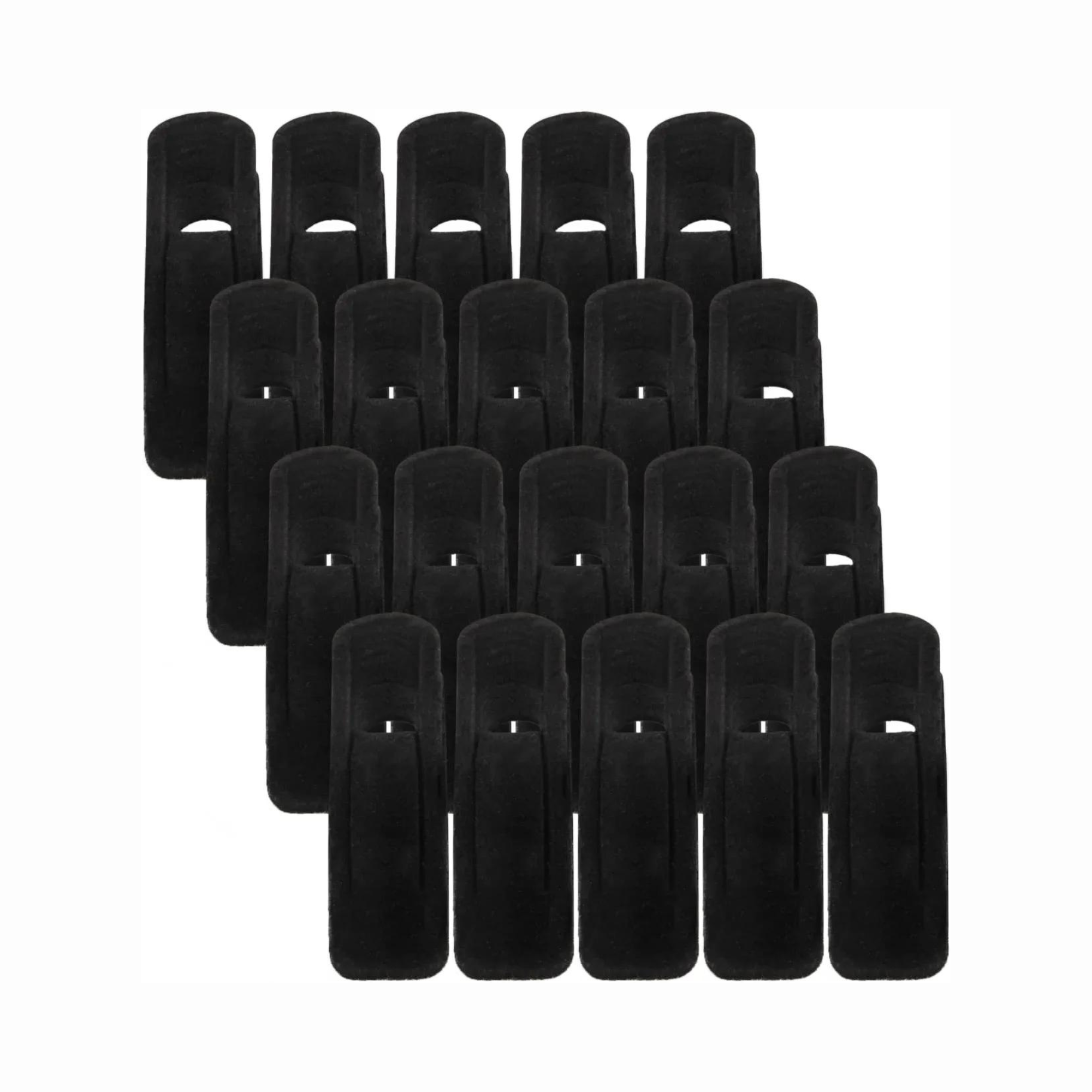REMOVED BRAND - Wholesale Clothes Hangers - Velvety Stay Put Hanger Clips – 20 Pack1