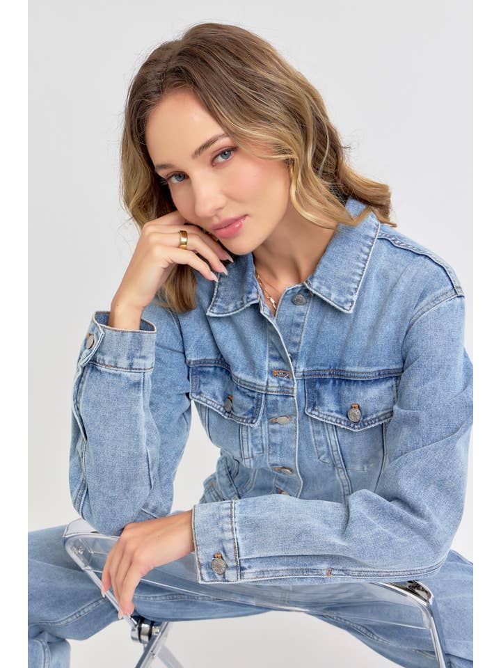TIMELESS DENIM JUMPSUIT for wholesale on Faire10