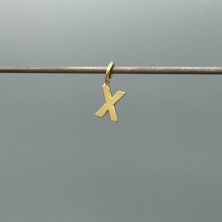 Something Silver - Wholesale Individual Charm/Pendant - Perfect Little Block Letter Initial Charm23