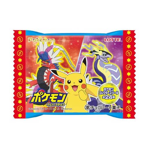 Lotte Pokémon Chocolate Wafer with Sticker for wholesale by MA Imports