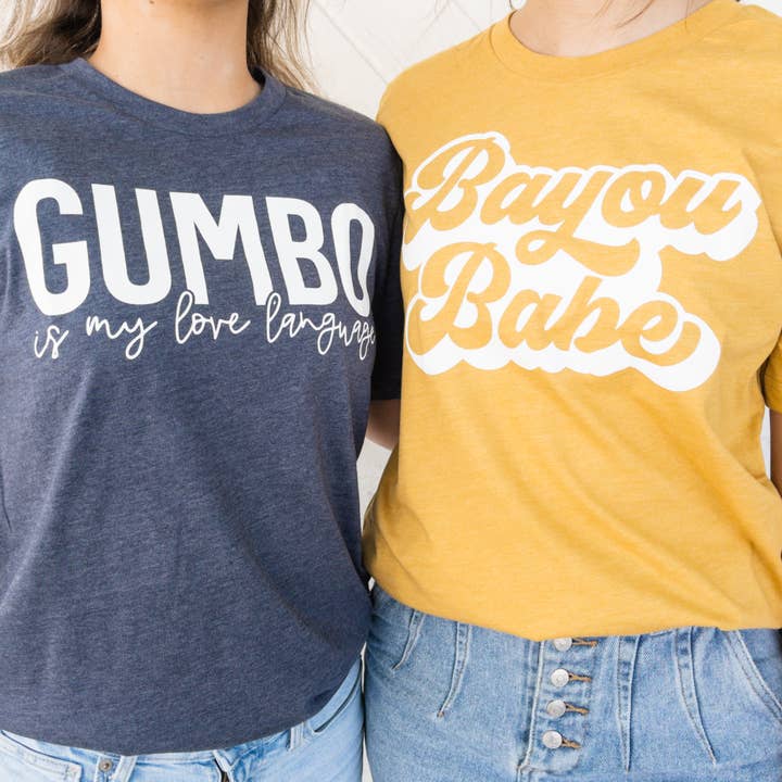 Pelican Provision Co. - Wholesale Screen Printed T-Shirt - Women's - Gumbo Is My Love Language T-Shirt1
