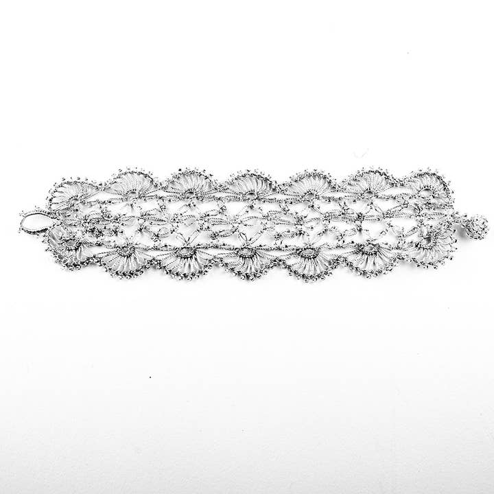 Silk Wool and Bijoux - Wholesale Woven/Braided Bracelet - "Ihlara" silk Hand-crocheted Bracelet8