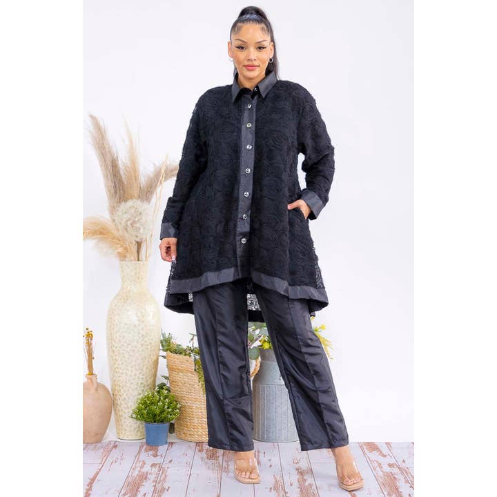 DORCAS - Wholesale Top & Pant Set (NOT Loungewear) - Women's - Plus Size Two Piece Tunic Top and Pant Set9