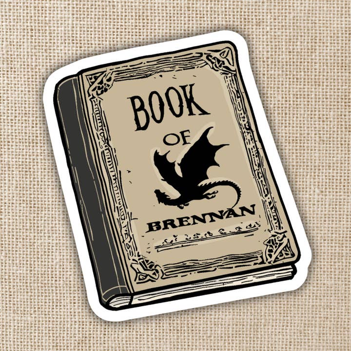 Book of Brennan Sticker | Fourth Wing for wholesale by Kingdom of Threads