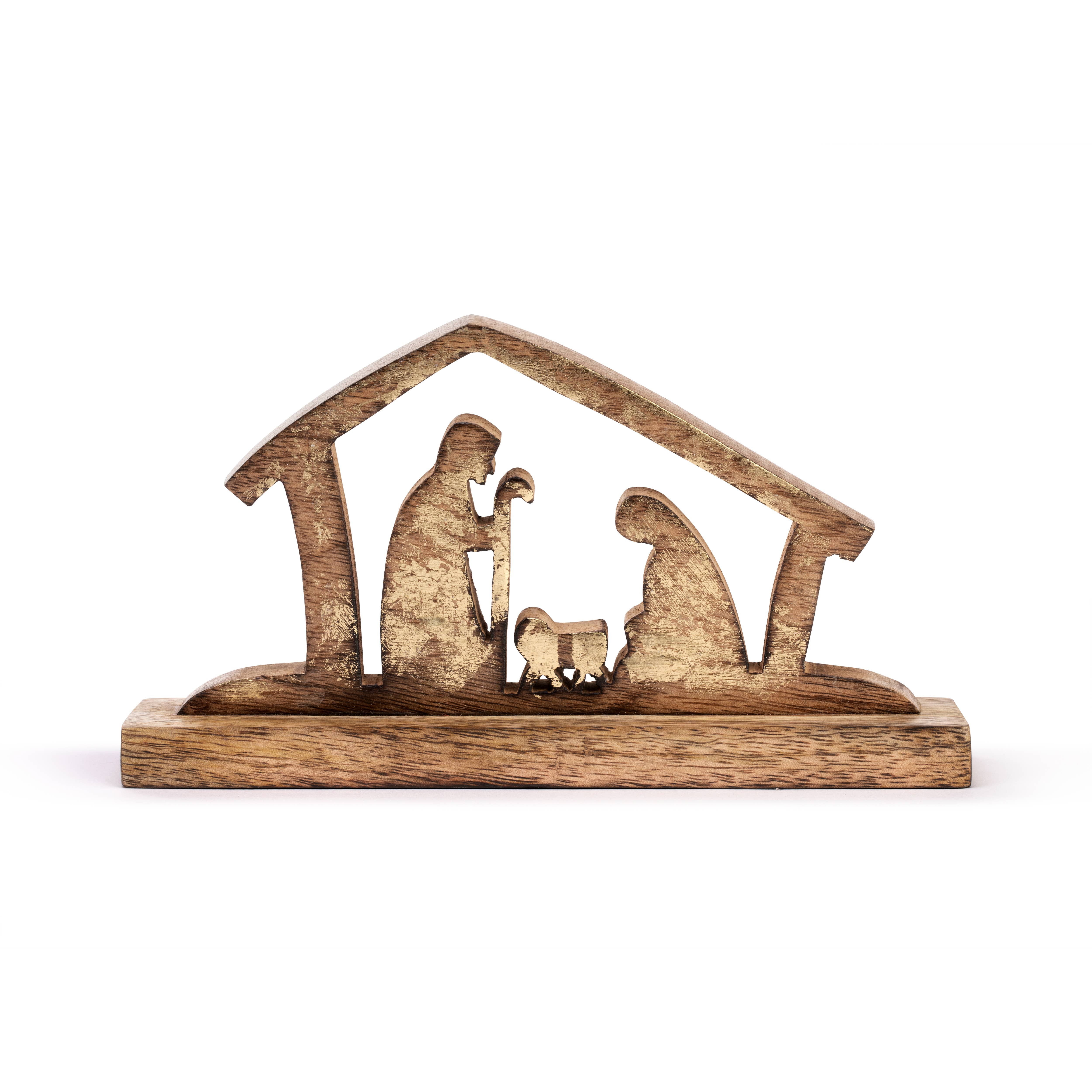 DEMDACO - Wholesale Nativity Scene Decor - Wood Holy Family Figure0