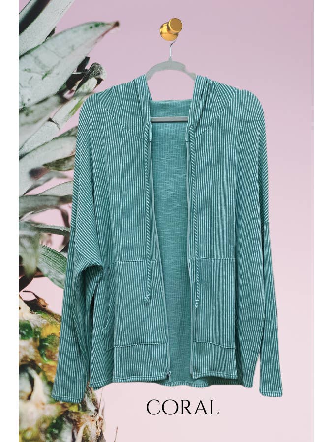 Blumin Apparel - Wholesale Hoodie - Women's - T8415- Relax fit zip up hoodie