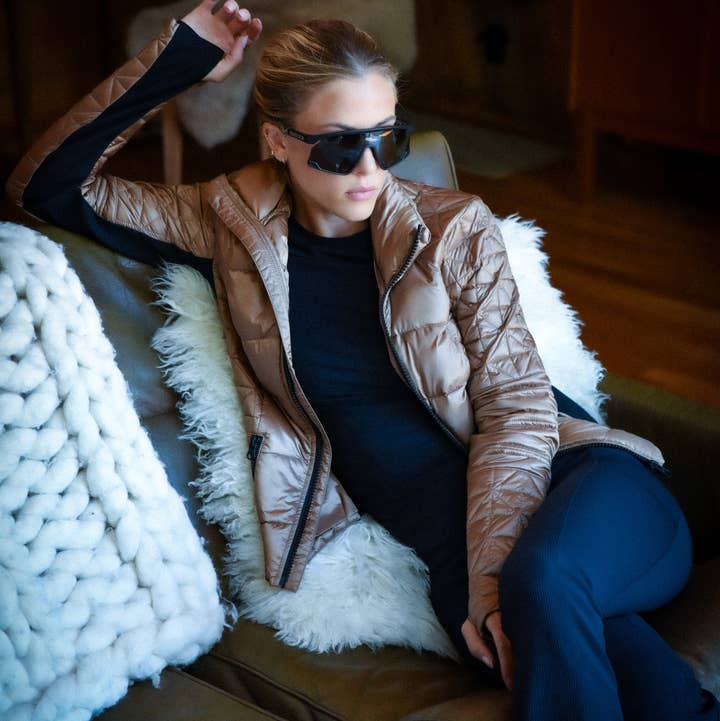 Lightweight Down Filled Packable Puffer JLS/NB for wholesale by Blanc Noir