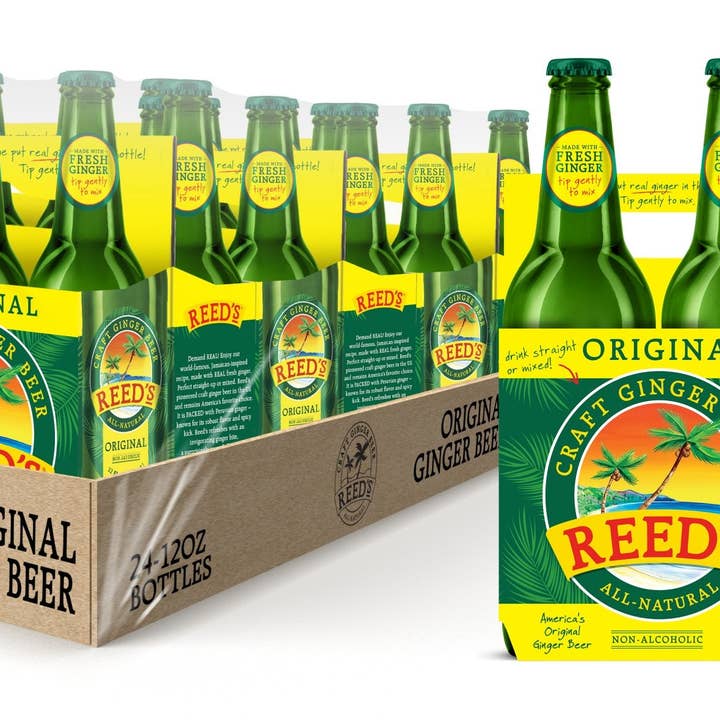 Reed’s, Inc. - Wholesale Non-Alcoholic Beer - REED'S ORIGINAL GINGER BEER 24 PACK GLASS