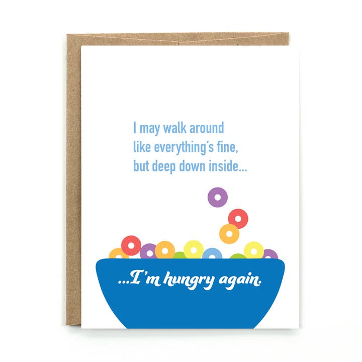 Public School Paper Co. - Wholesale Everyday Greeting Card - Hungry Again Card0