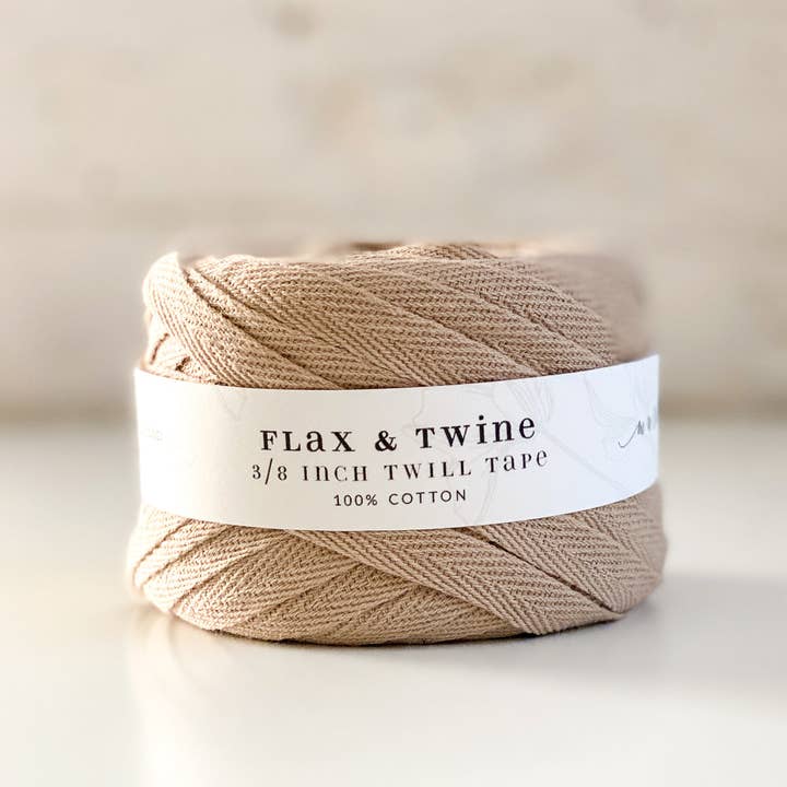 Flax & Twine - Wholesale Craft Supplies - Flax & Twine Cotton Twill Tape (3/8")