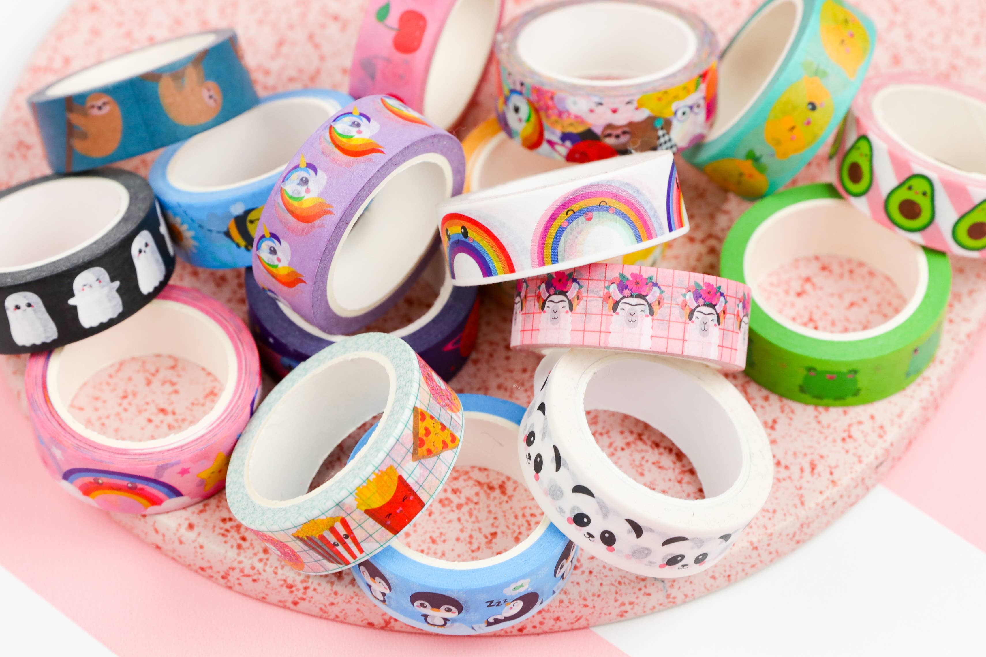 Studio Inktvis - Vente Rubans adhésifs Washi - Ruban adhésif washi arc-en-ciel8