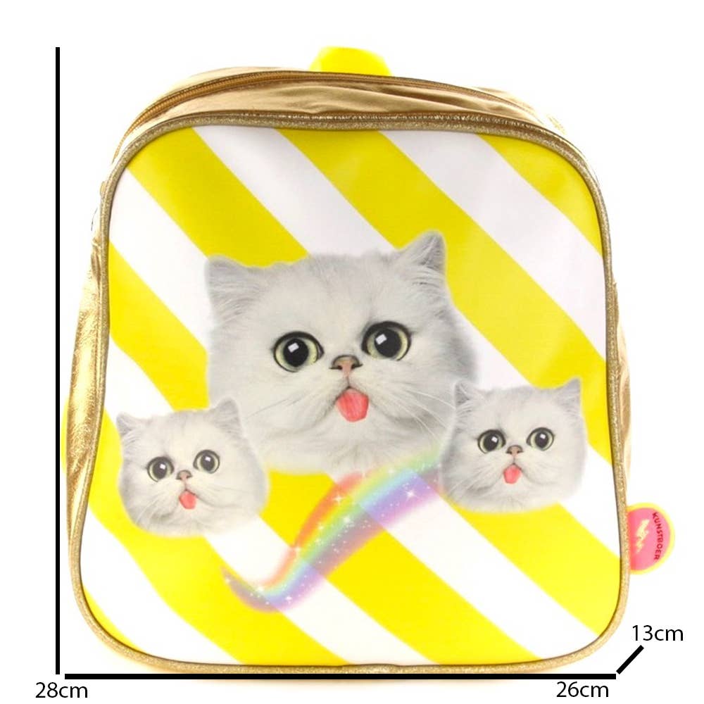 Kunstboer - Wholesale Backpack - Kids - Backpack Kittens yellow5