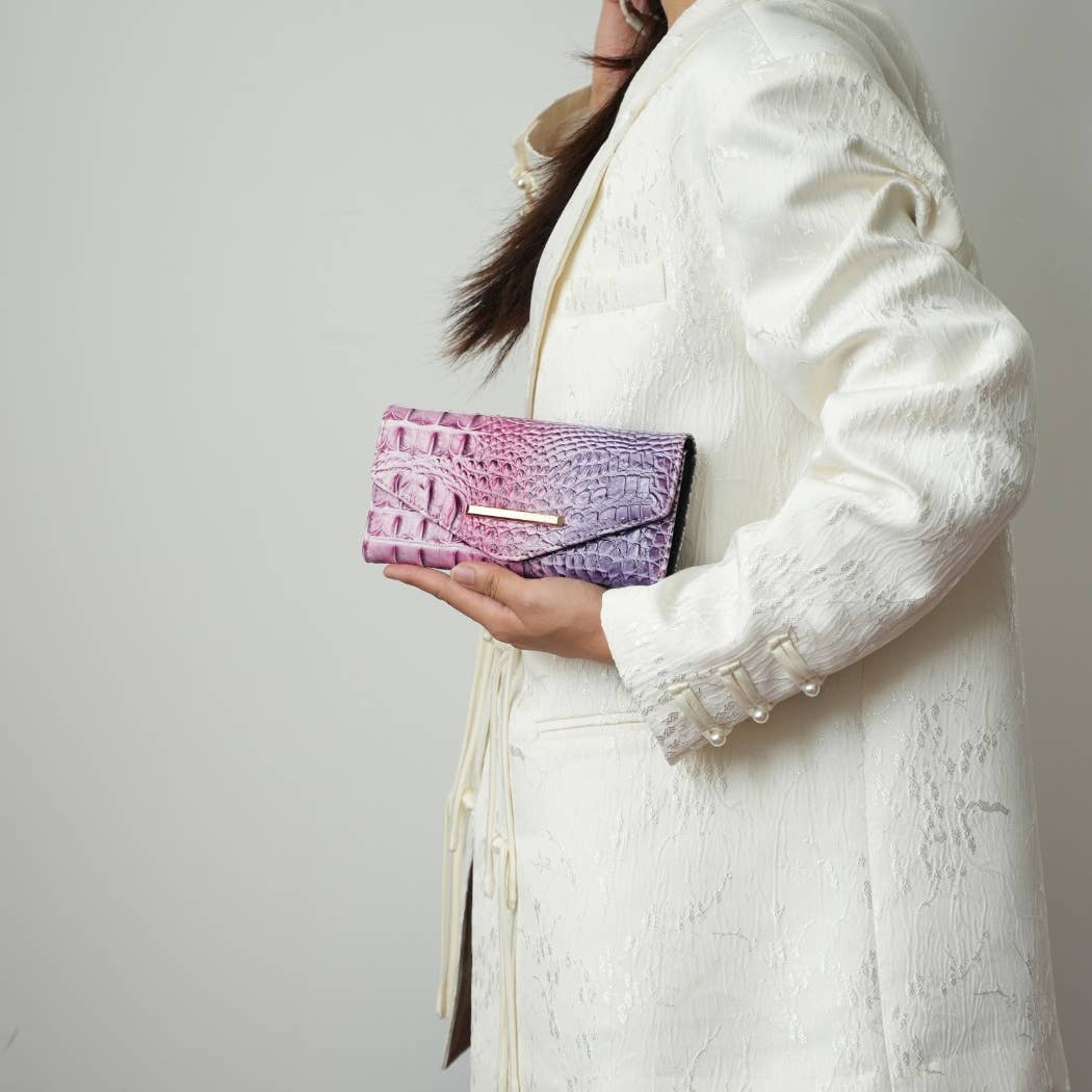 MKF Collection – Sacola - Mulher por atacado – MKF Miriam Tote Saco Mulher com Carteira Croc em relevo Casual9