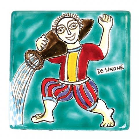 Ceramiche De Simone - Wholesale Wall Tile - Aquarius Zodiac Sign Tile0