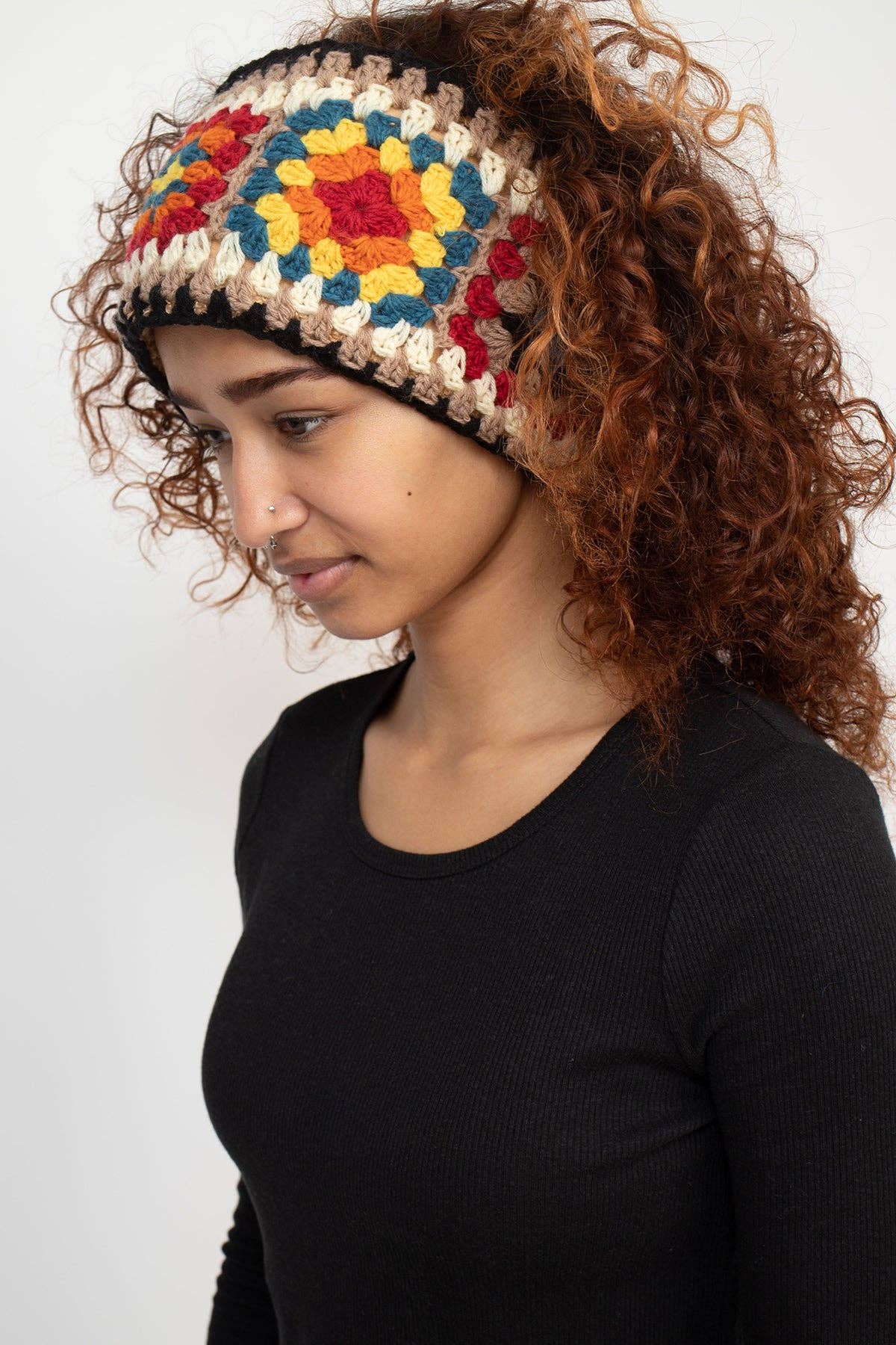 Lakhays Collection Inc. - Wholesale Fashion Headband - Women's - Granny Square Teddy Fleece Headband0