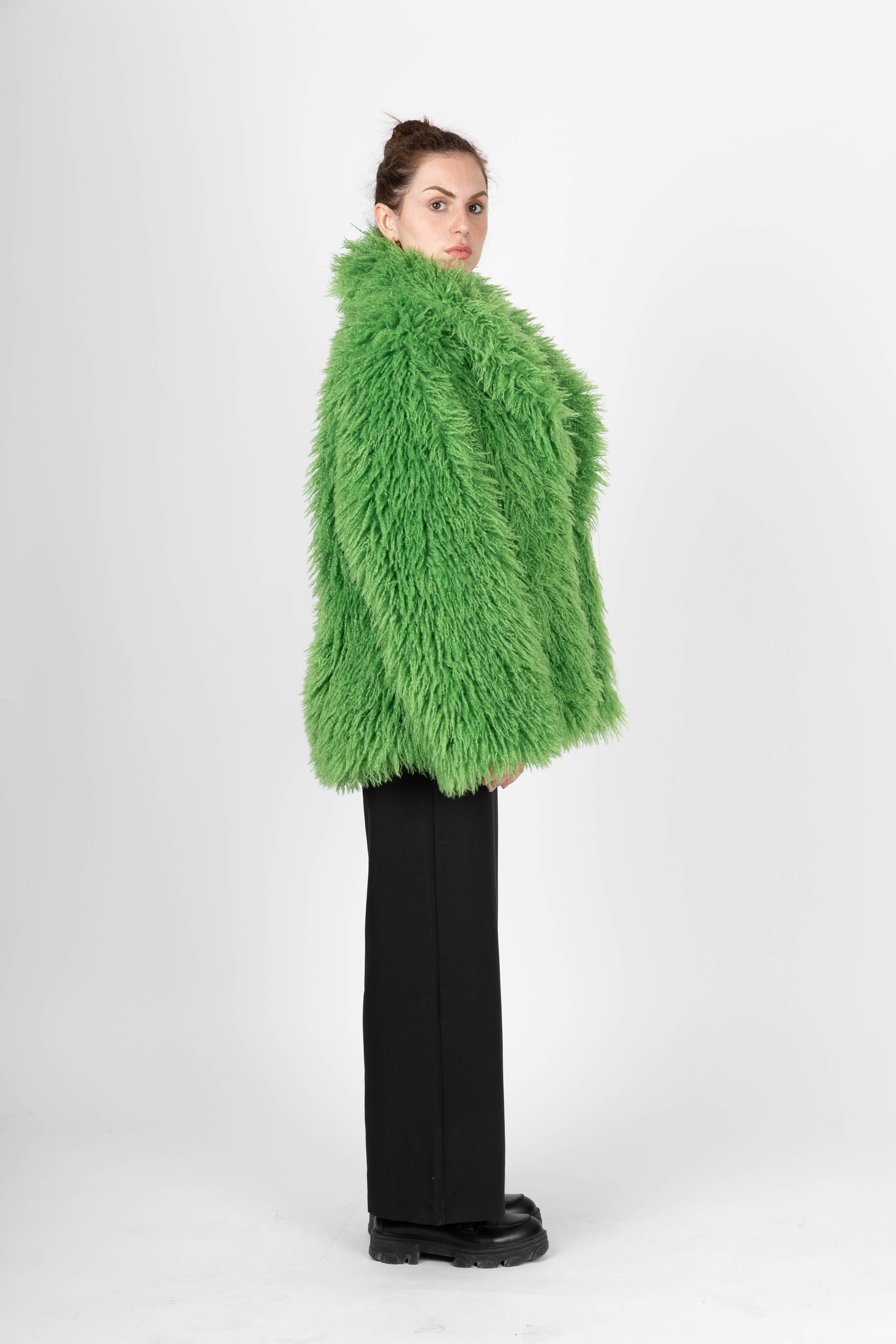 KZELL PARIS - Vente Manteau en fourrure/fausse fourrure – femme - MANTEAU COURT EN FAUSSE FOURRURE MONGOLIE4