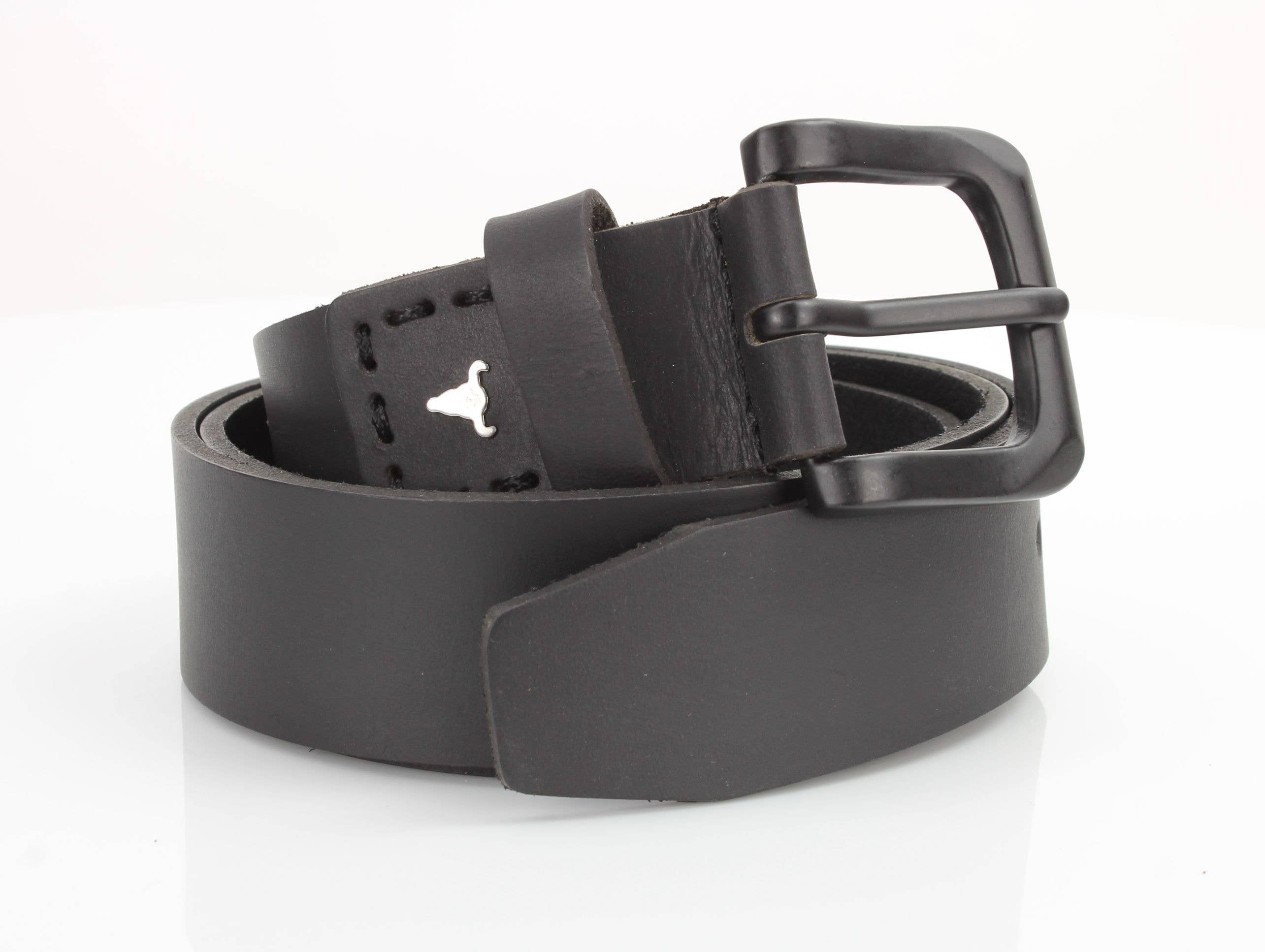 Leather Impressions Inc - Vente Ceinture – unisexe - Ceinture en cuir classique avec coutures fines et logo - ABB 01023