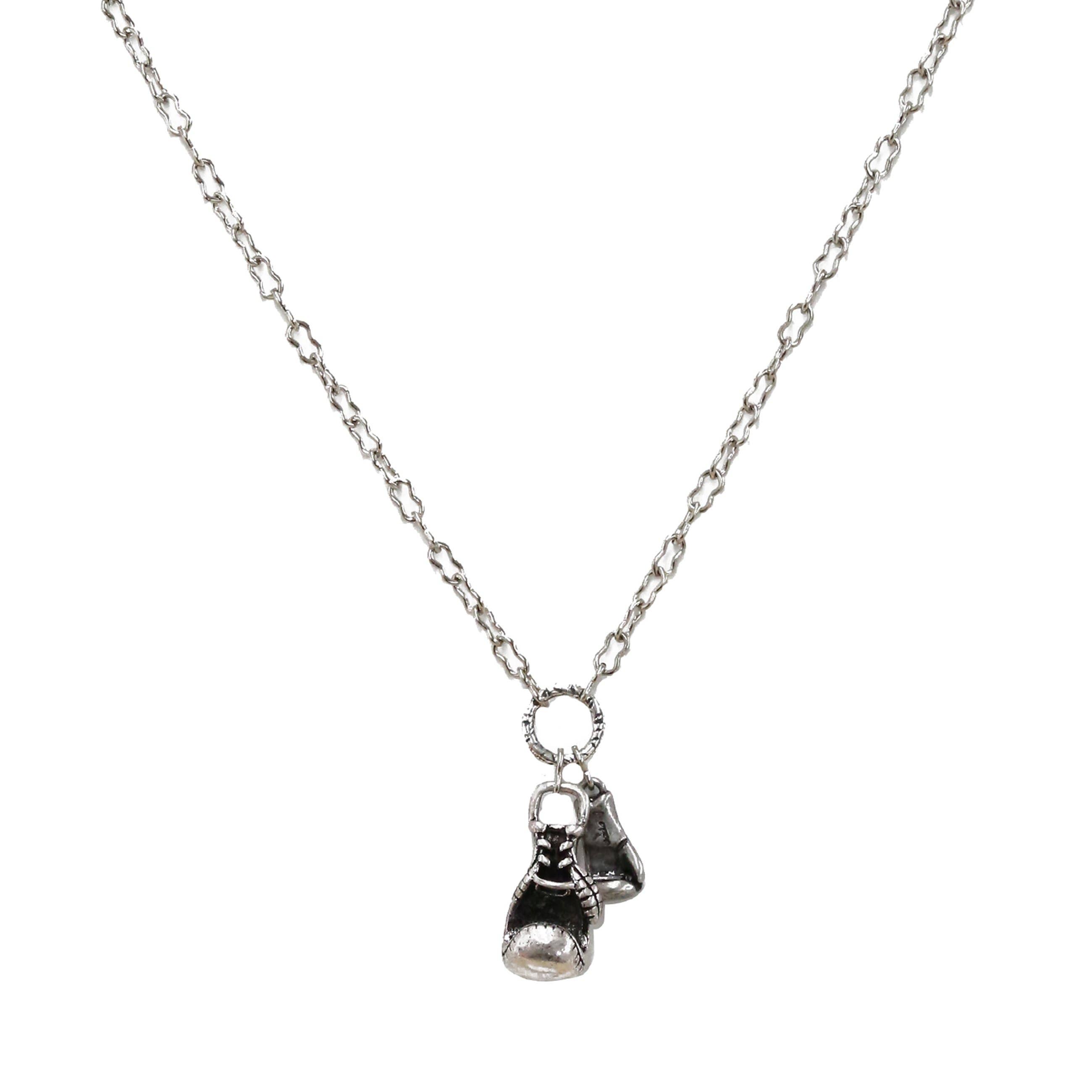 Mr. Ettika - Wholesale Pendant/Charm Necklace - Silver Ox Chain Necklace with Boxing Glove Charm0