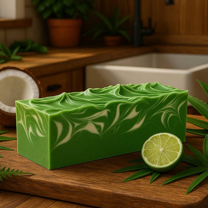 DeShawn Marie Soap Boutique - Wholesale Bar Soap - Coconut Lime 3.5 LB Soap Loaf