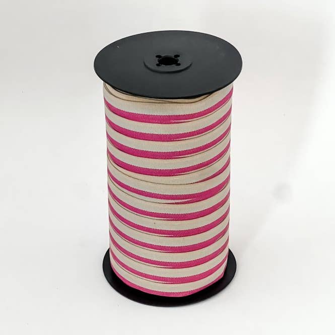 Nastro di Cotone Tricolore XL Lampone per la vendita all'ingrosso da parte di CHIC&PAPER