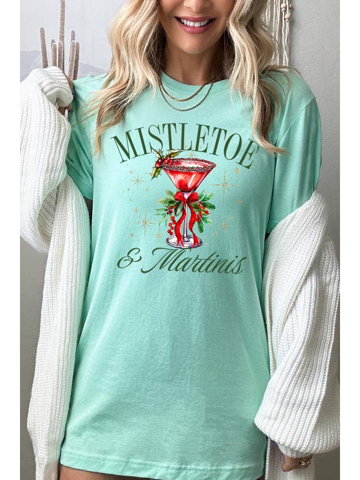 COLORBEAR - Wholesale T-Shirt (Graphic) - Women's - Mistletoe & Martinis Graphic Tee15