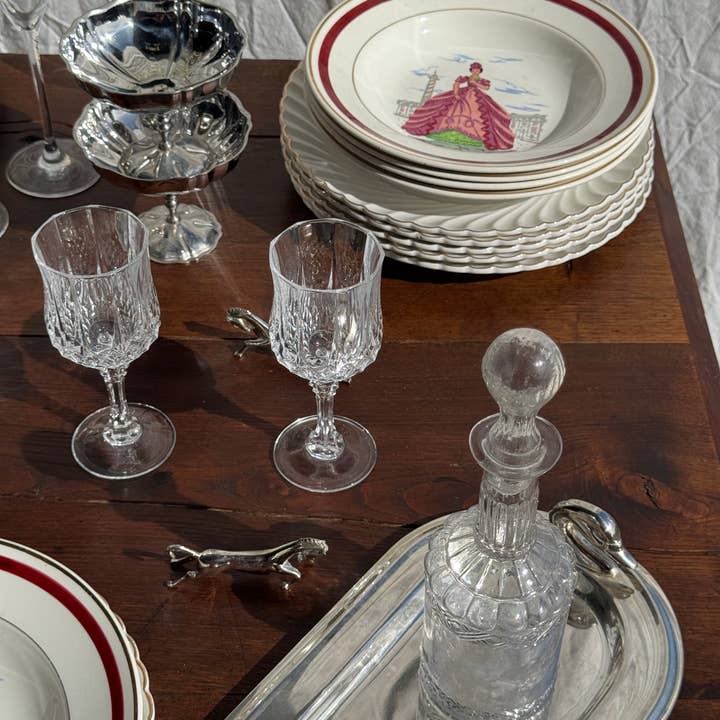 Office Objets - Wholesale Dinner Plate - Set of 6 Ile de France deep plates D22.54