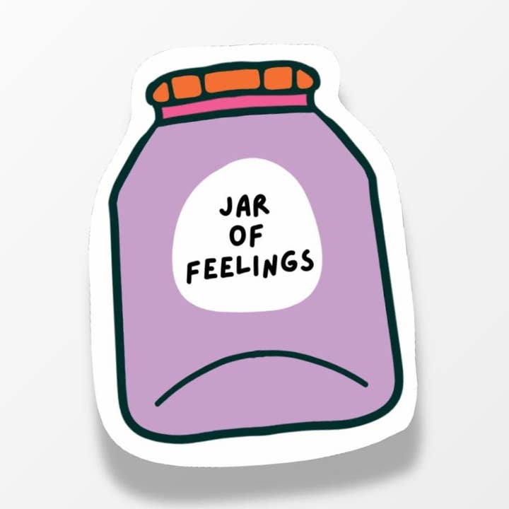 Jar of Feelings Sticker for wholesale by PulpKo