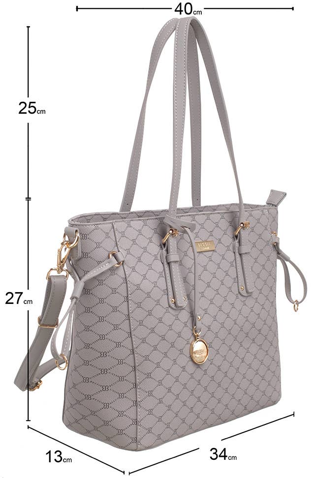 Bessie London - Wholesale Shoulder Bag - Women's - MONOGRAM 2 IN 1 SHOULDER BAG9