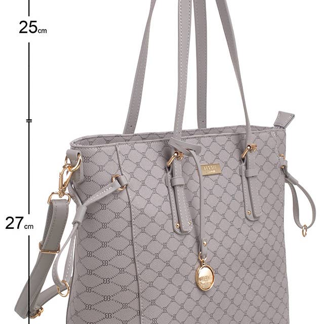 Bessie London - Wholesale Shoulder Bag - Women's - MONOGRAM 2 IN 1 SHOULDER BAG9