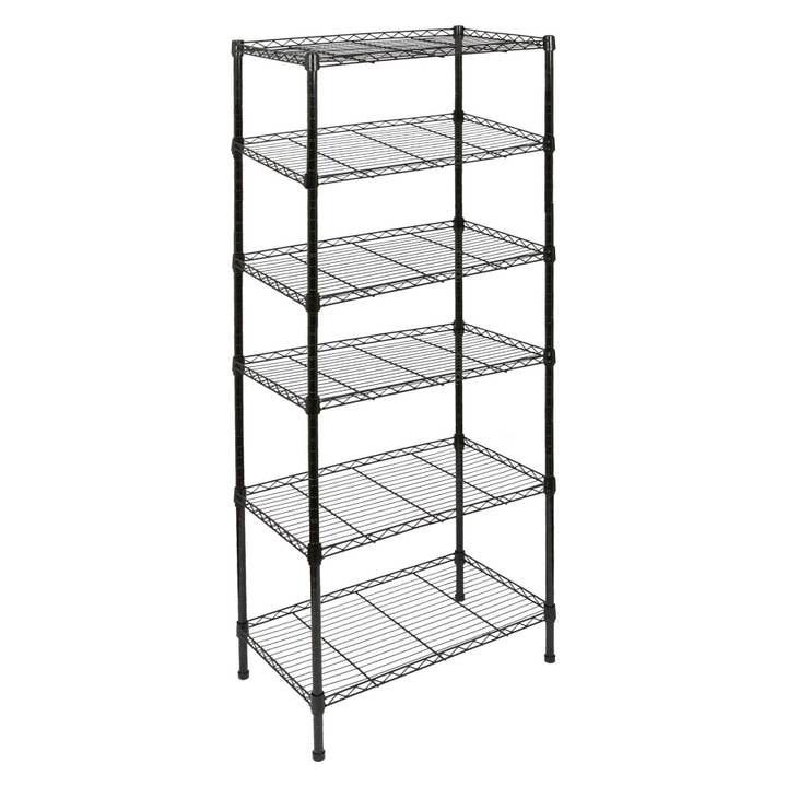 Rinkit Ltd – wholesale Free-standing shelf – Adjustable Wire Shelving Unit - Black7