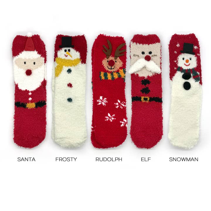 Festive Christmas Cozy Socks – Holiday Cheer All Season for wholesale by Rainbow Unicorn Birthday Surprise