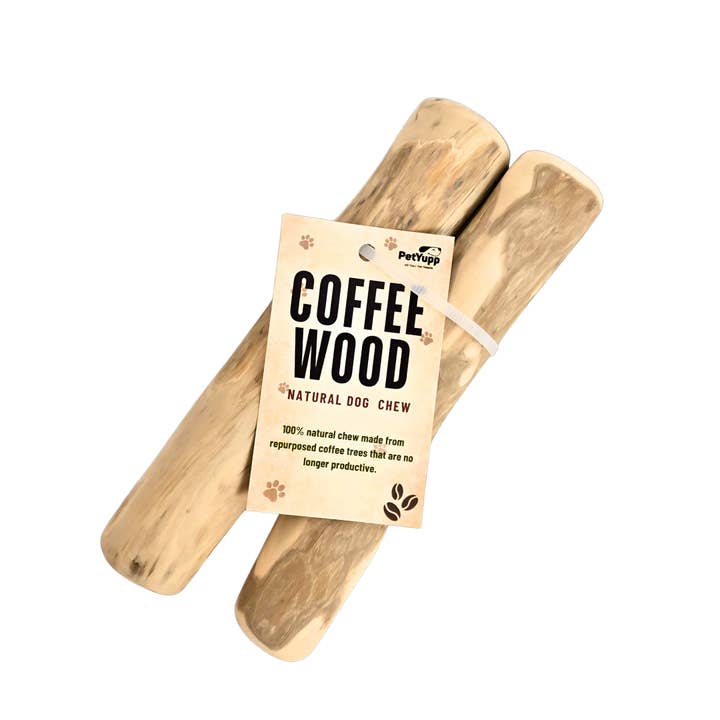 Natural Repurposed Coffee Woods Dog Chew - Medium (pack of2) for wholesale by PetYupp