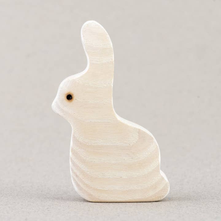 Figura de conejo de madera hecha a mano para venta al por mayor de PoppyBabyCo