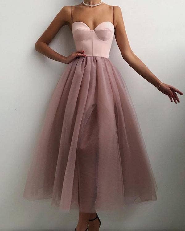 Queen Fashion - Wholesale Dress – Women's - Women's Fall Wedding Guest Dress Strapless Mesh Party Dress0