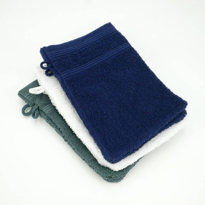 Le comptoir de la plage - Wholesale Bath towel - Duo of wash mitts 21x15 350g/m²9