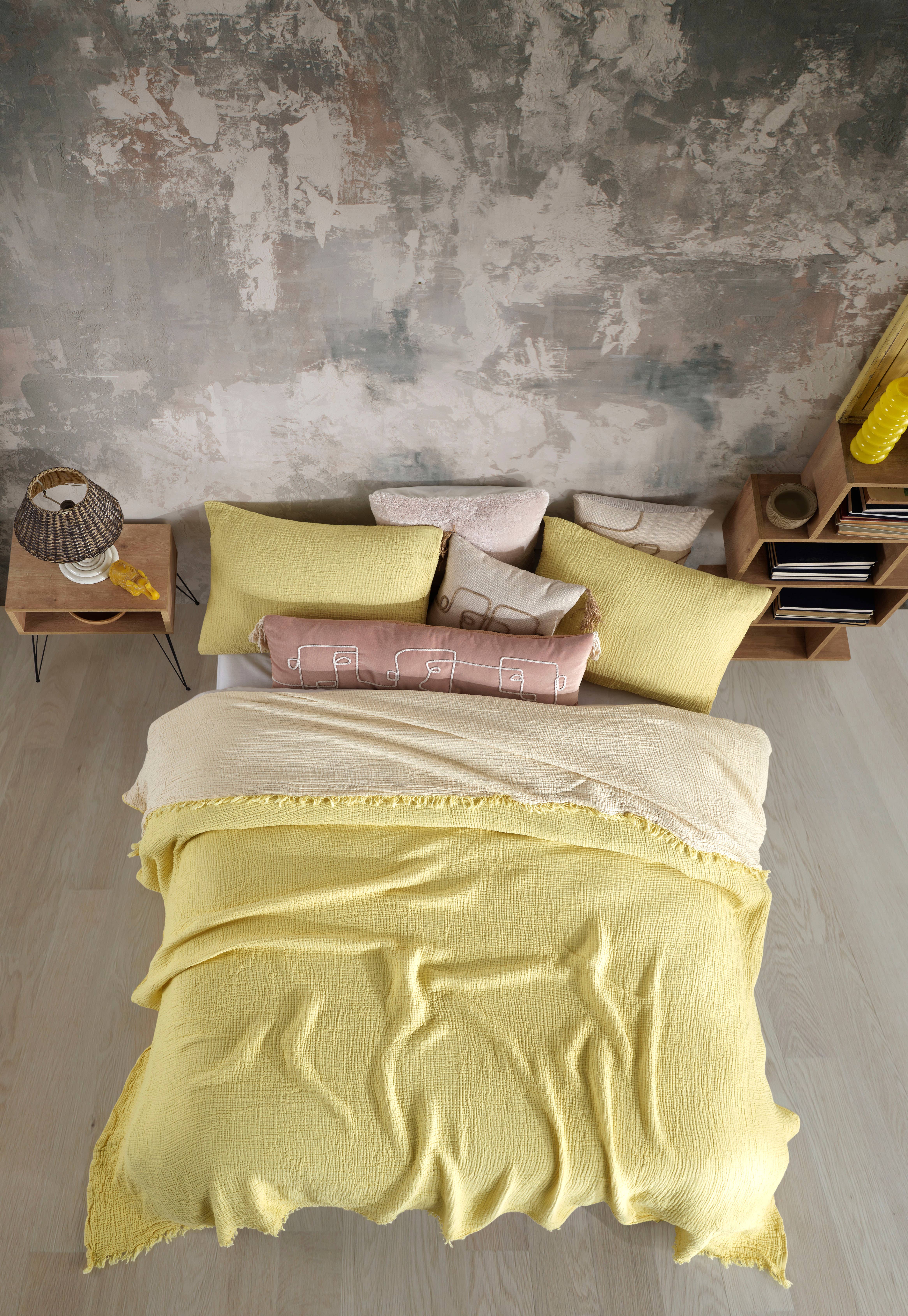 destinyhometex - Wholesale Throw Blanket - Purple color 4 layer gauze throw39