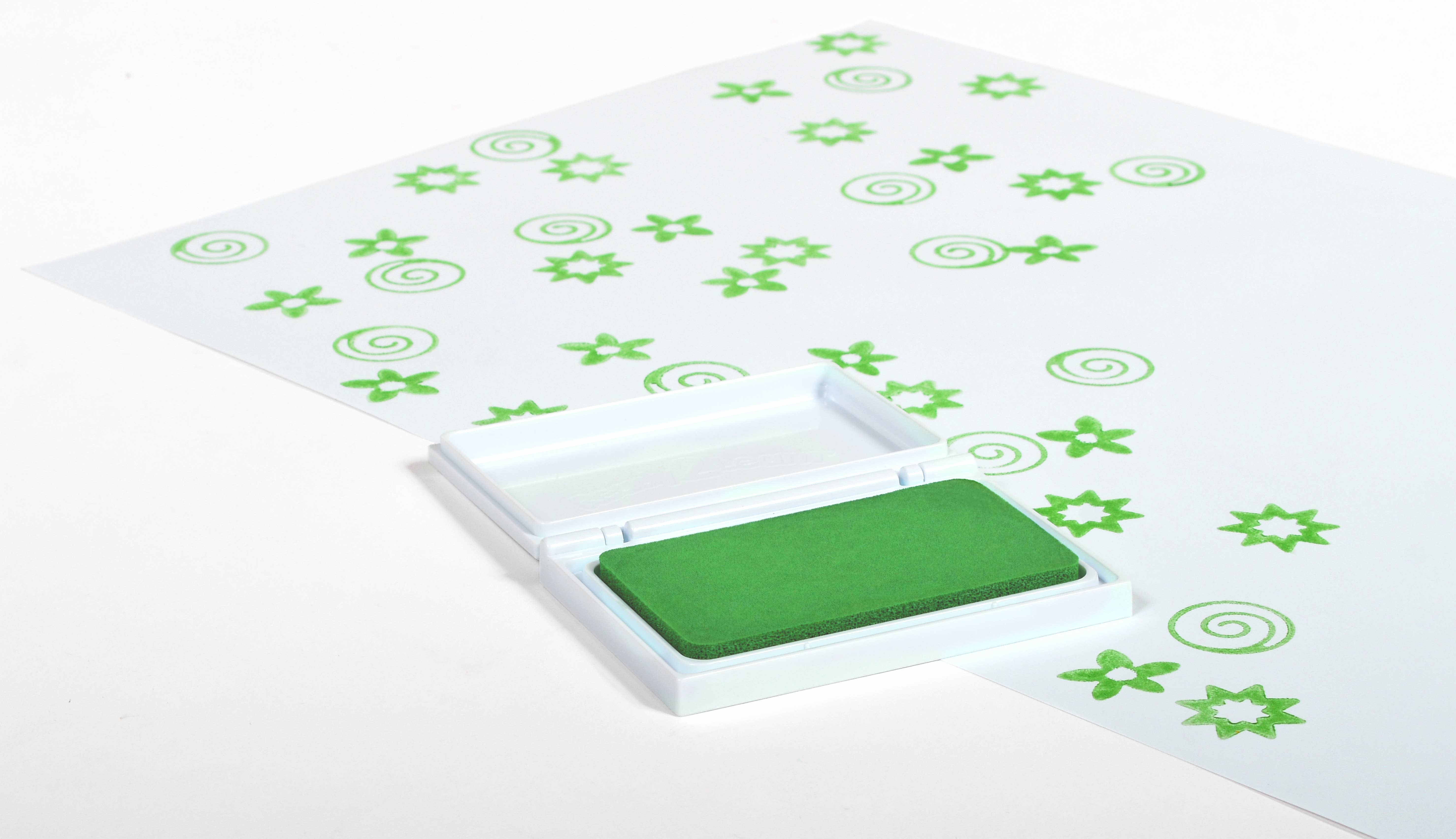 Learning Advantage - Vente Tampon encreur/décoratif – enfant et bébé - Encreur parfumé lavable - Vert - Citron vert2