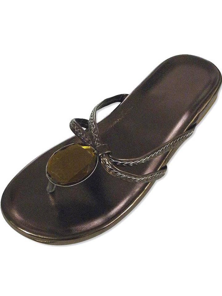 Bronze Private Label - Ladies Metallic Flip Flop for wholesale on Faire2