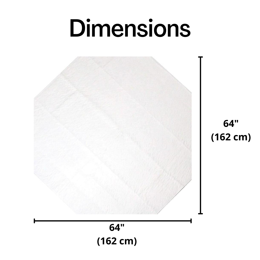 Midlee Designs – wholesale Pet pee pad – Dog – Midlee 64" x 64" Octagon Pee Pad Set of 2 Reusable4