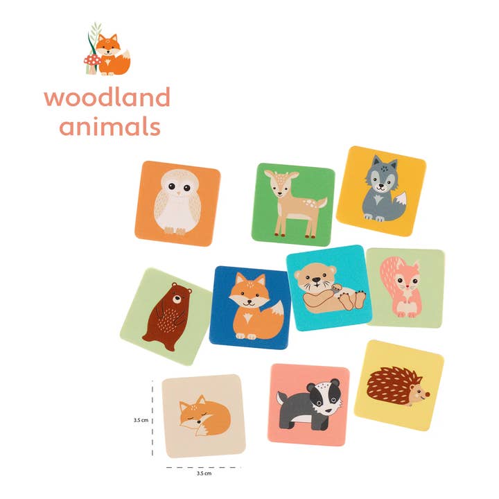 Orange Tree Toys - Wholesale Wood Toy - Kids - Woodland Animal Memory Game