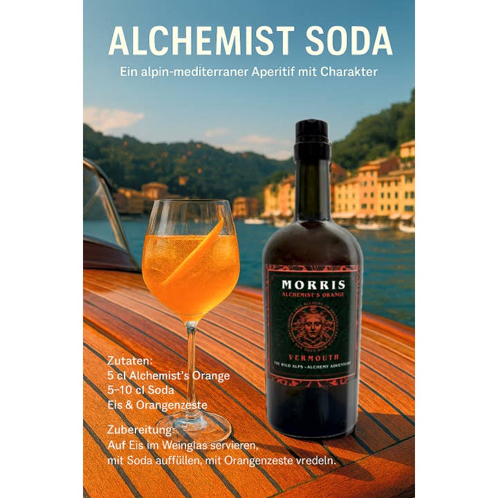 The Wild Alps Distillery - Wholesale Vermouth/Aperitif - MORRIS The Alchemist’s Orange - Vermouth5