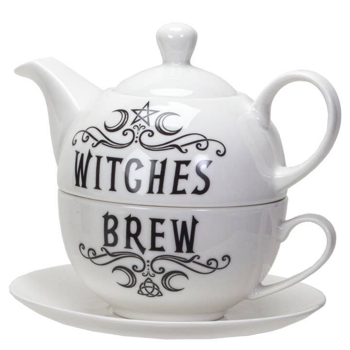 Pacific Trading - Wholesale Tea Set - 14025 Witches Brew Tea Set for One by Alchemy Gothic UK